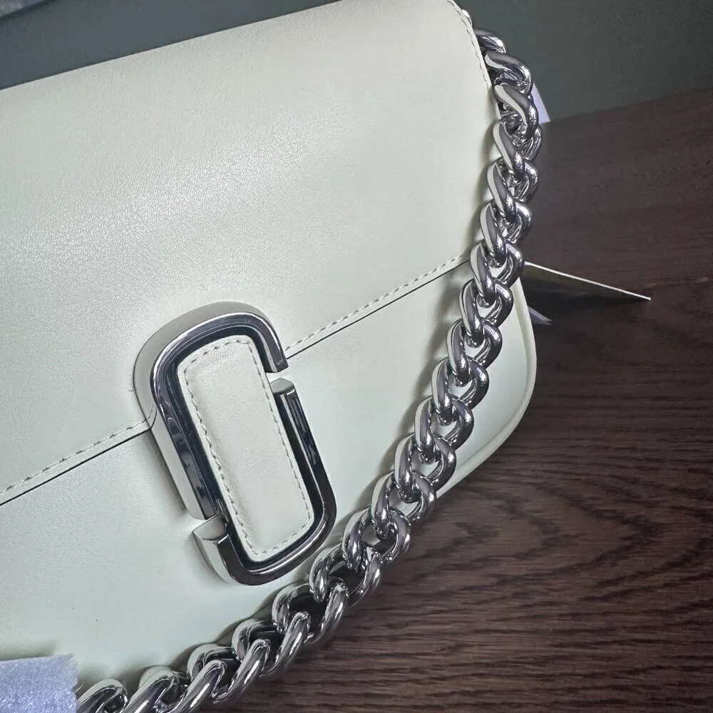 NWT! New Marc Jacobs J Marc Shoulder Bag -Smooth leather -Tender Yellow